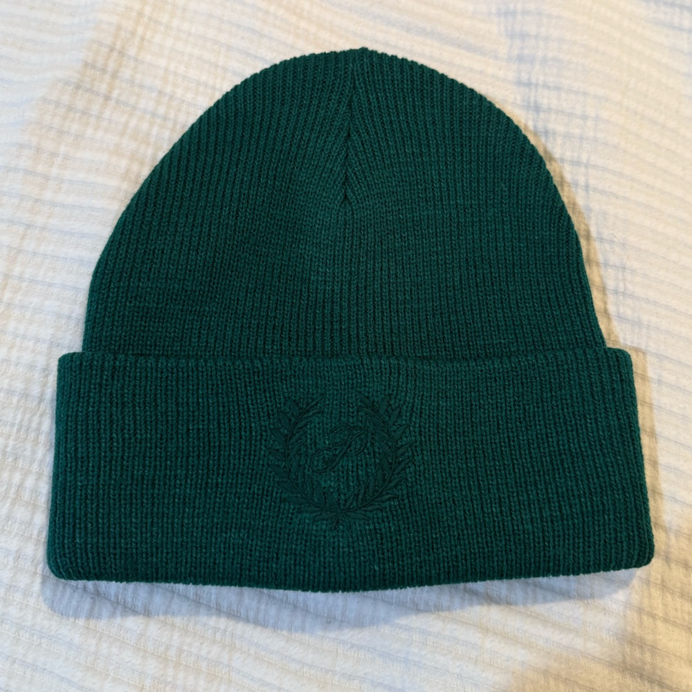 Dark green beanie